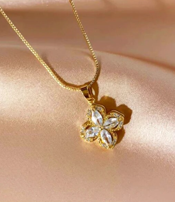 Collar Flor Giratoria